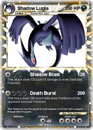 Pokemon Shadow Lugia