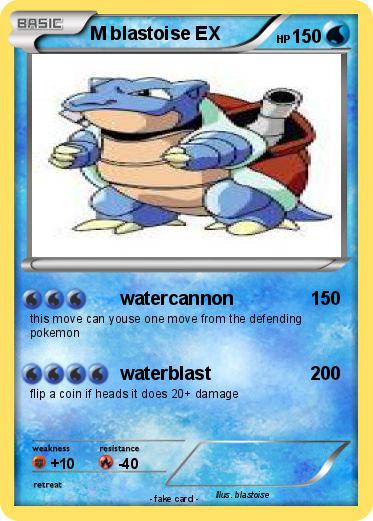 Pokemon M blastoise EX