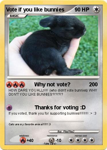 Pokemon Vote if you like bunnies