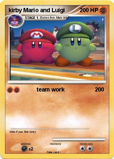 Pokemon kirby Mario and Luigi