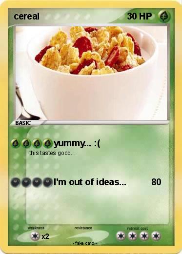 Pokemon cereal