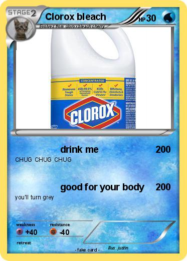 Pokemon Clorox bleach