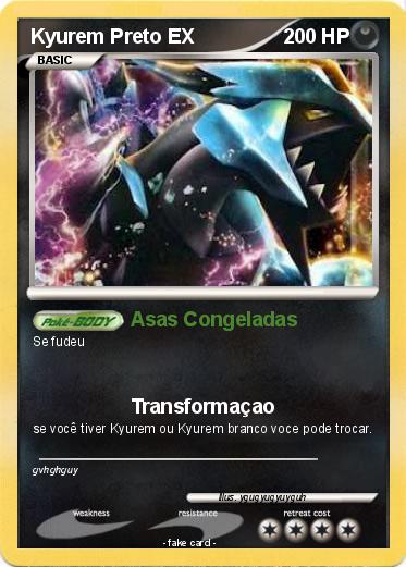 Pokemon Kyurem Preto EX