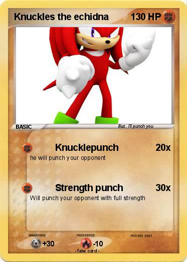 Pokemon Knuckles the echidna