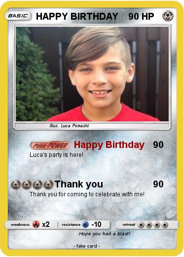 Pokemon HAPPY BIRTHDAY
