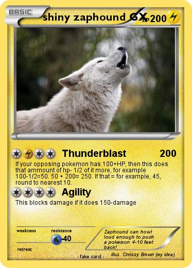 Pokemon shiny zaphound GX