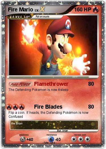 Pokemon Fire Mario