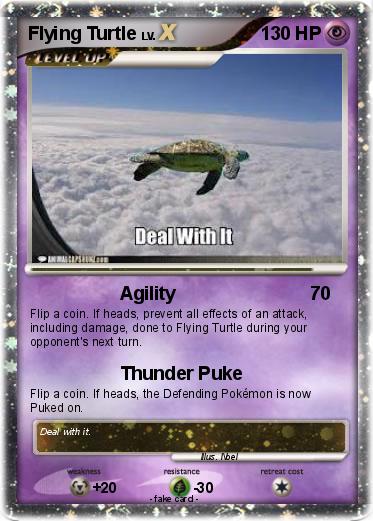 Pokemon Flying Turtle