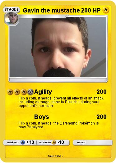 Pokemon Gavin the mustache