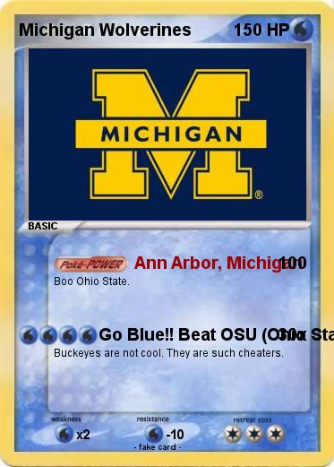 Pokemon Michigan Wolverines