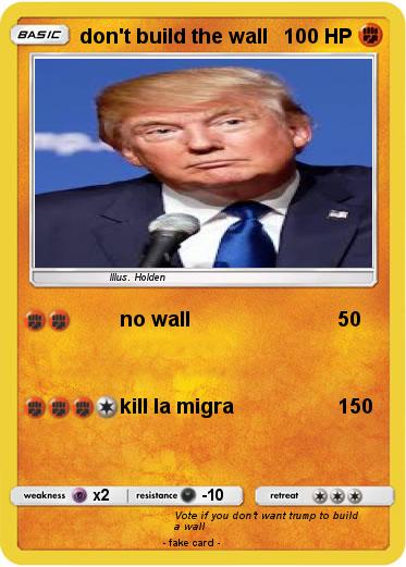 Pokemon don't build the wall