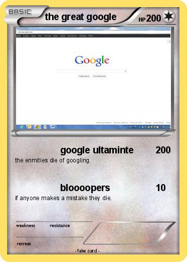 Pokemon the great google