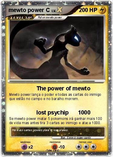 Pokemon mewto power C