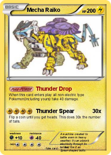 Pokemon Mecha Raiko
