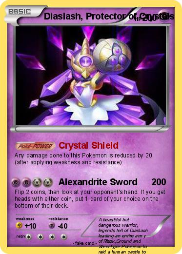 Pokemon Diaslash, Protector of Crystals