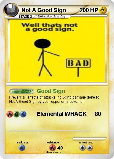 Pokemon Not A Good Sign