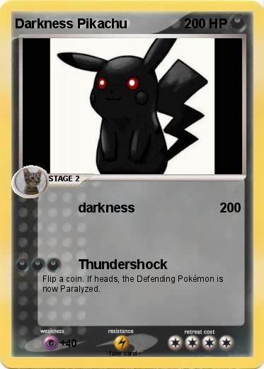 Pokemon Darkness Pikachu