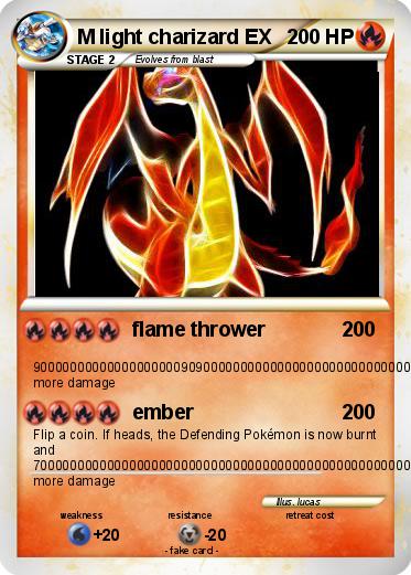 Pokemon M light charizard EX