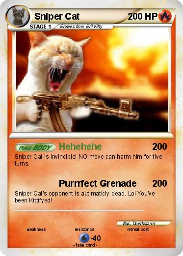 Pokemon Sniper Cat