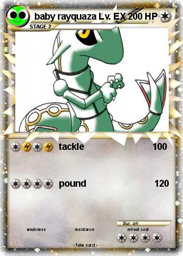 Pokemon baby rayquaza Lv. EX
