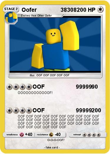 Pokemon Oofer                38308