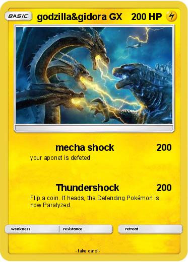 Pokemon godzilla&gidora GX