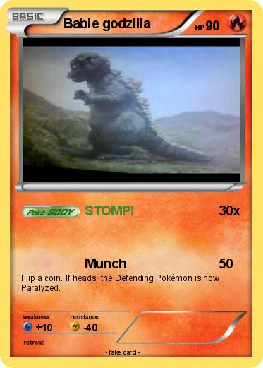 Pokemon Babie godzilla