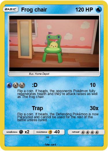 Pokemon Frog chair