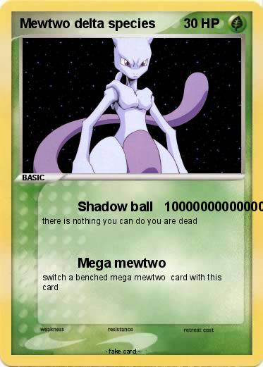 Pokemon Mewtwo delta species
