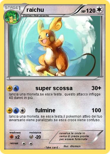 Pokemon raichu