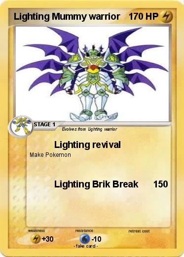 Pokemon Lighting Mummy warrior