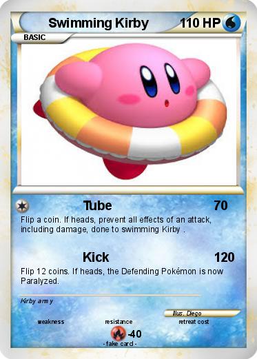 Pokemon Swimming Kirby