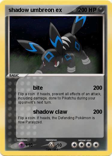 Pokemon shadow umbreon ex