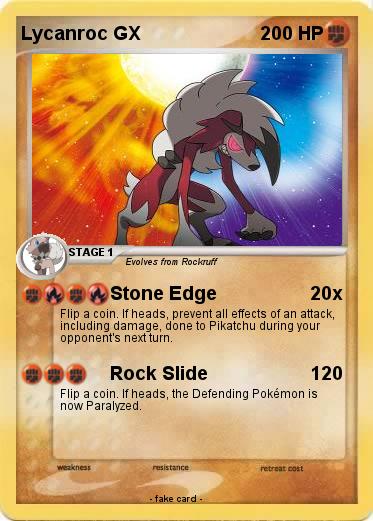 Pokemon Lycanroc GX