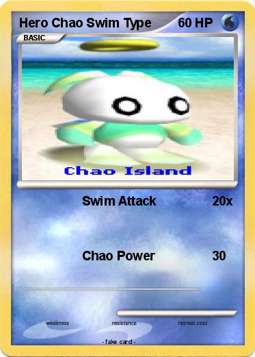 Pokemon Hero Chao Swim Type