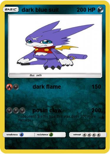 Pokemon dark blue suit