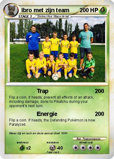 Pokemon Ibro met zijn team