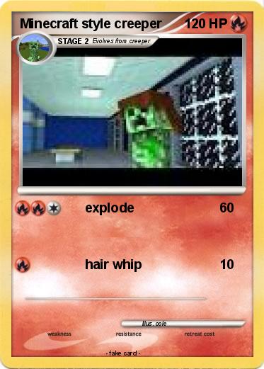 Pokemon Minecraft style creeper