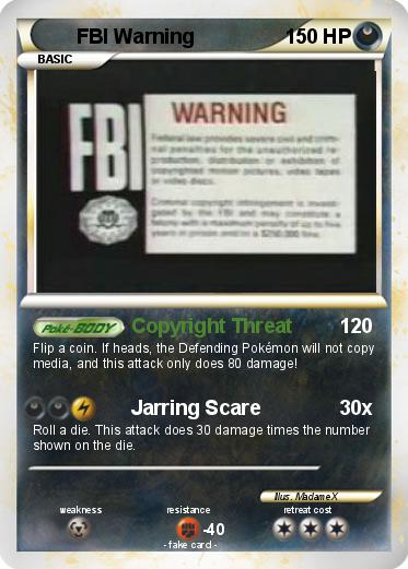 Pokemon FBI Warning