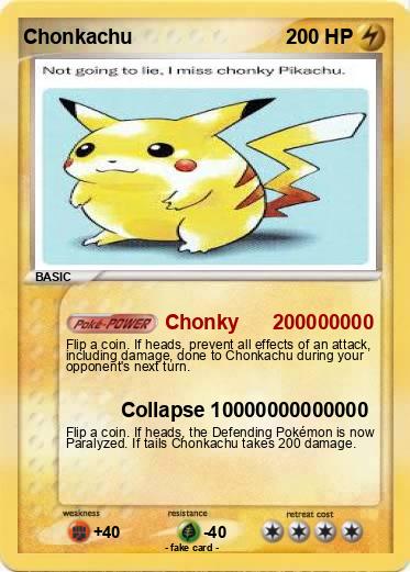 Pokemon Chonkachu Pokemon Chonkachu