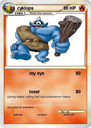 Pokemon cyklops