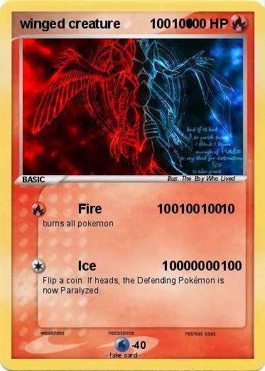 Pokemon winged creature        100100