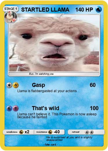 Pokemon STARTLED LLAMA