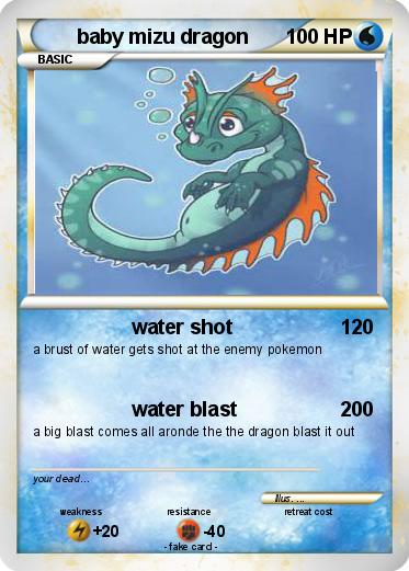Pokemon baby mizu dragon