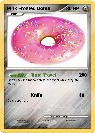 Pokemon Pink Frosted Donut