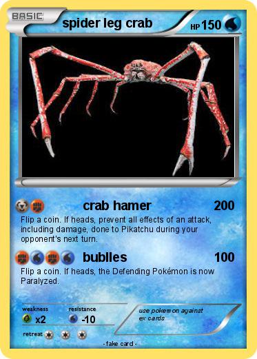 Pokemon spider leg crab