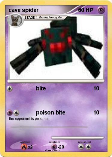 Pokemon cave spider