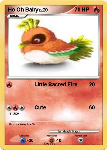 Pokemon Ho Oh Baby