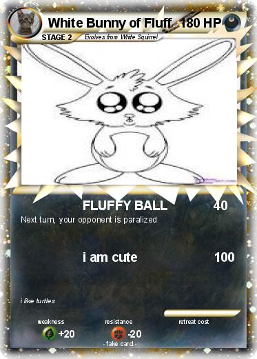 Pokemon White Bunny of Fluff