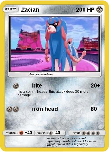 Pokemon Zacian Pokemon Zacian